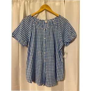 🔹NWT Old Navy Peasant Button-down Blouse🔹